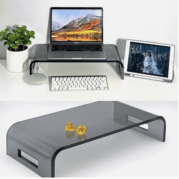 Sturdy Monitor Stand Riser Computer Desk Organizer